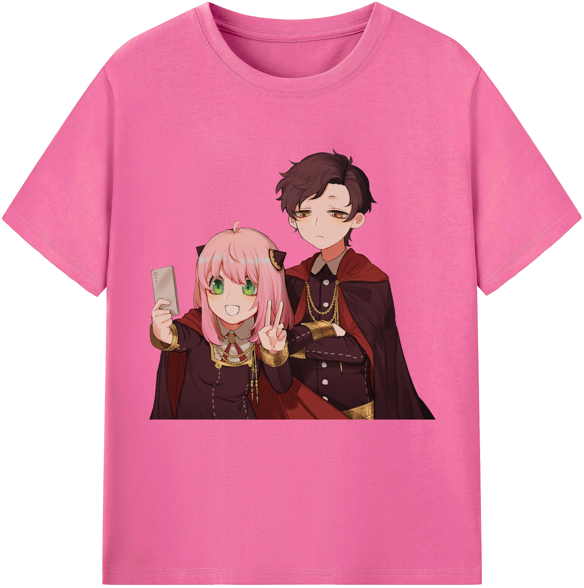 （画像用） SPY×FAMILY间谍家家酒 レディースカジュアルプリントTシャツ（綿100％）
